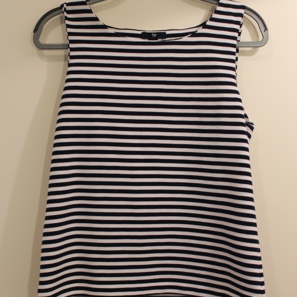 Blue & White Striped GapTank